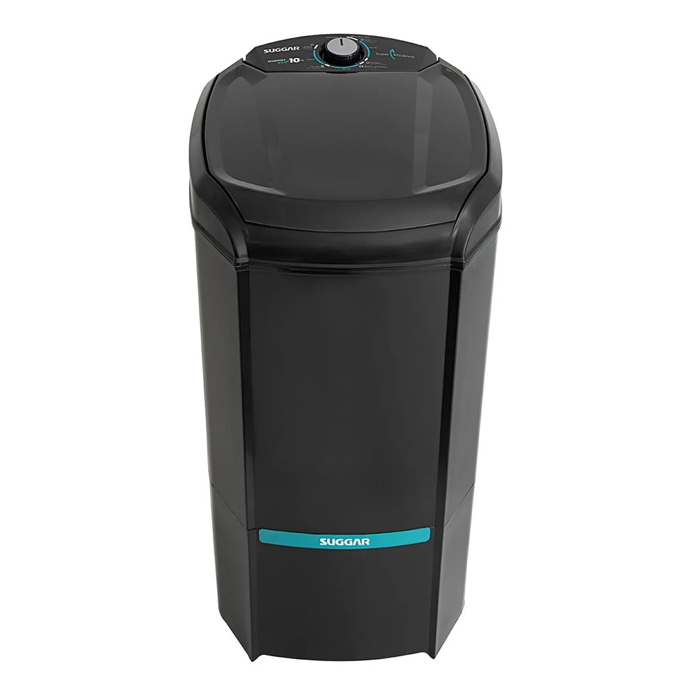 Lavadora de Roupas Semi Automática Suggar Lavamax LE1021 - Eco, 10kg, Preto, 110V