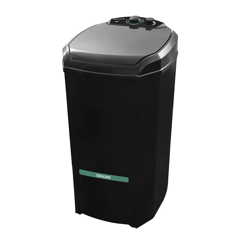 Lavadora De Roupas Suggar Semi Automática Lavamatic LC1622 - 16Kg, Preto, 220V