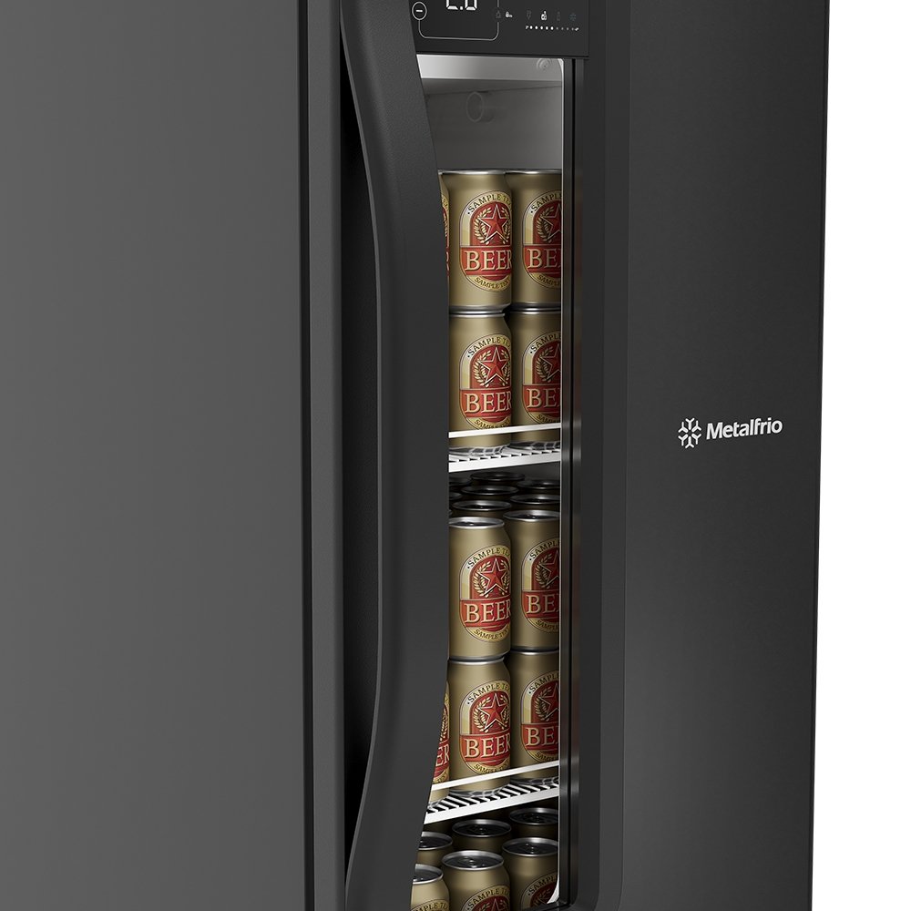 Cervejeira Metalfrio VN28TP - 366 Litros, Beer Max, Preto, 220v