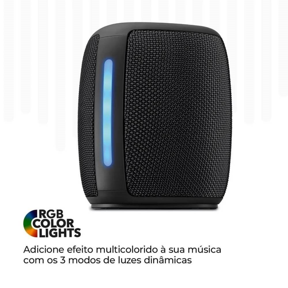 Caixa de Som Aiwa Mini Speaker AWS-SP-03-B - Bateria, 15W RMS, Preto