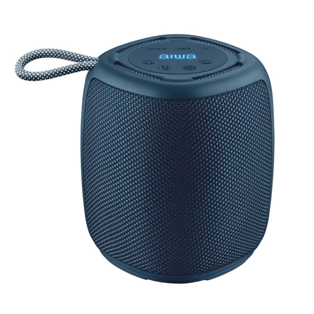 Caixa de Som Aiwa Mini Speaker AWS-SP-03-BL - Bateria, 15W RMS, Azul