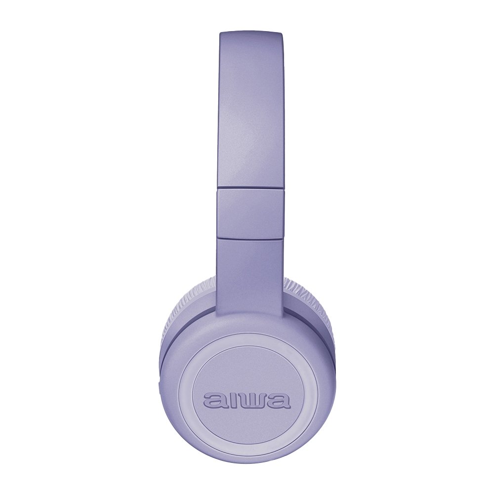 Fone De Ouvido Aiwa AWS-HP-03-P - Bluetooth 5.2, Conexão Dupla, Violeta