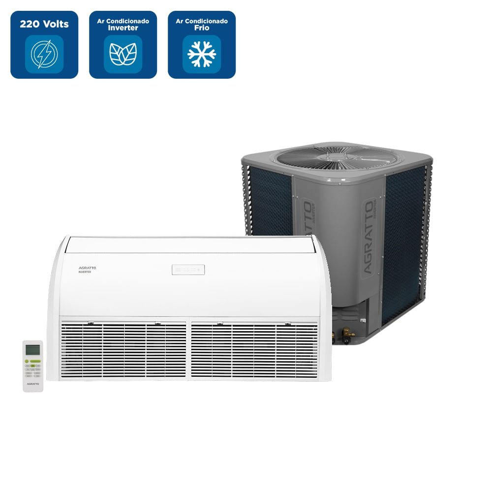 Ar Condicionado Split Piso Teto Inverter Agratto 55000 BTU/h Frio LPTI60F02 ¿ 220 Volts