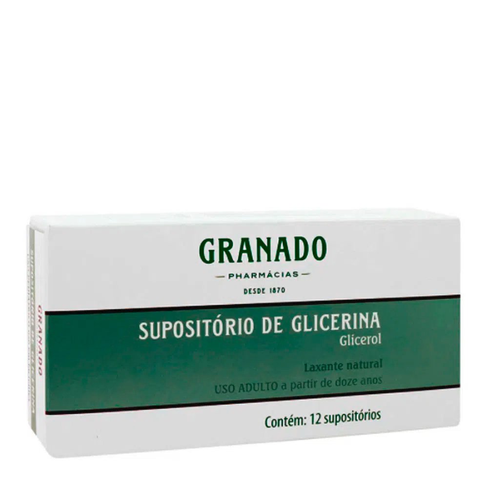 Supositorio De Glicerina Granado Adulto Com 12