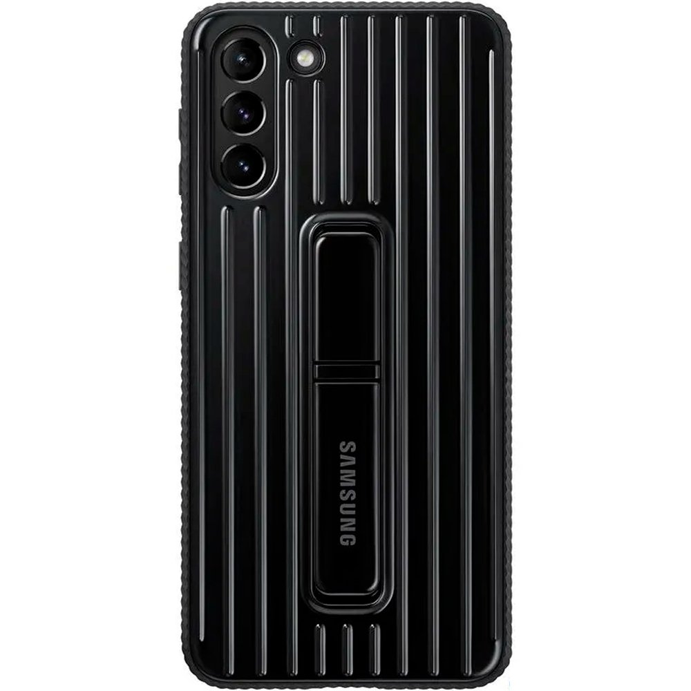 Capa Protetora Protective Standing para Galaxy S21+ em Policarbonato e PU Preta - Samsung