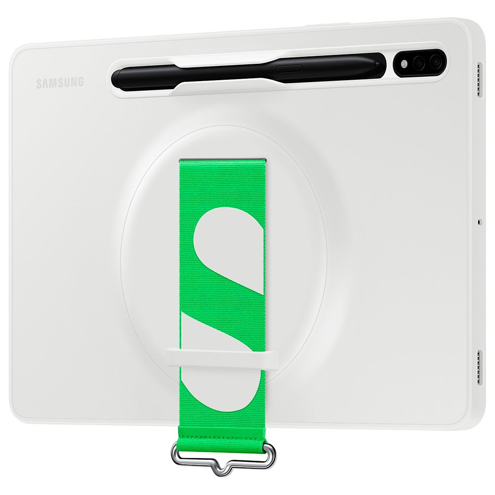 Capa Protetora Strap c/ cinta Galaxy Tab S8 Samsung Branco EF-GX700CWEGWW