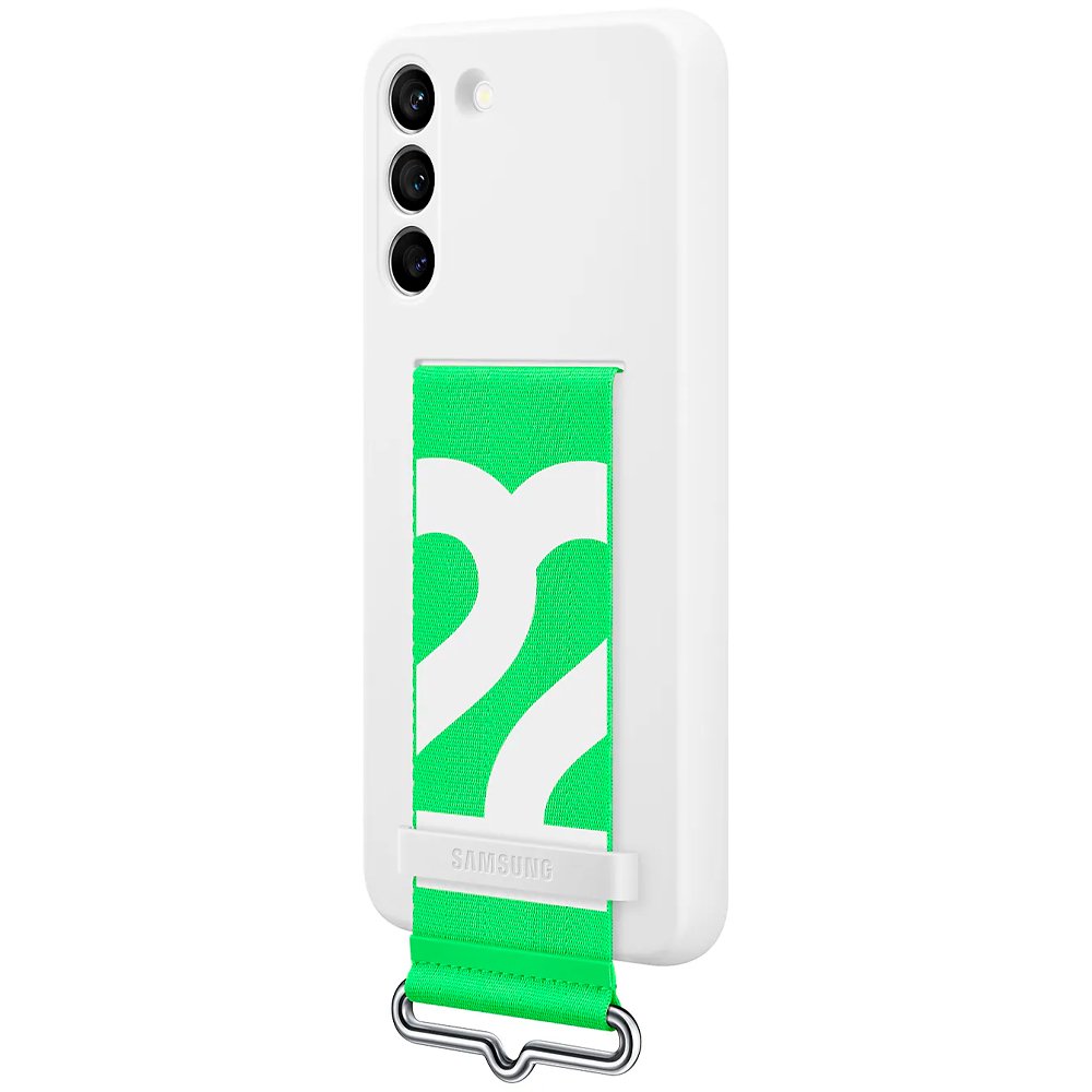 Capa de silicone com alca para Galaxy S22+ Samsung Branco EF-GS906TWEGWW