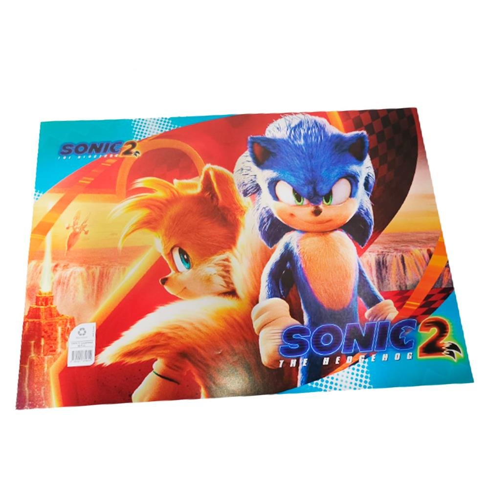 Capa P/Caderno 96/Folhas Sonic C/40