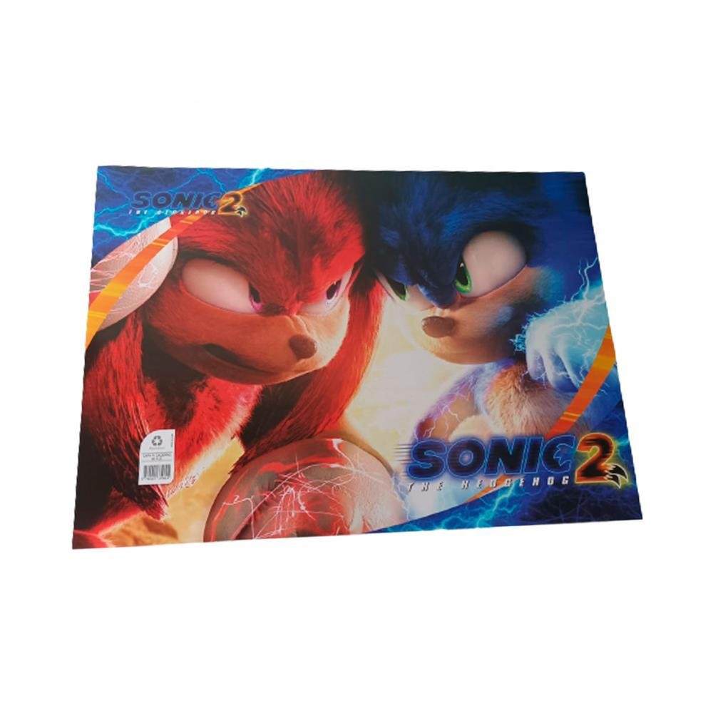 Capa P/Caderno 96/Folhas Sonic C/40