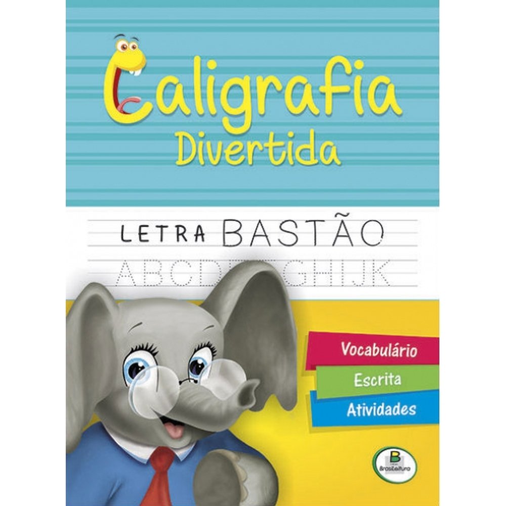Livro Todo Livro Caligrafia Divertida Letra Bastao