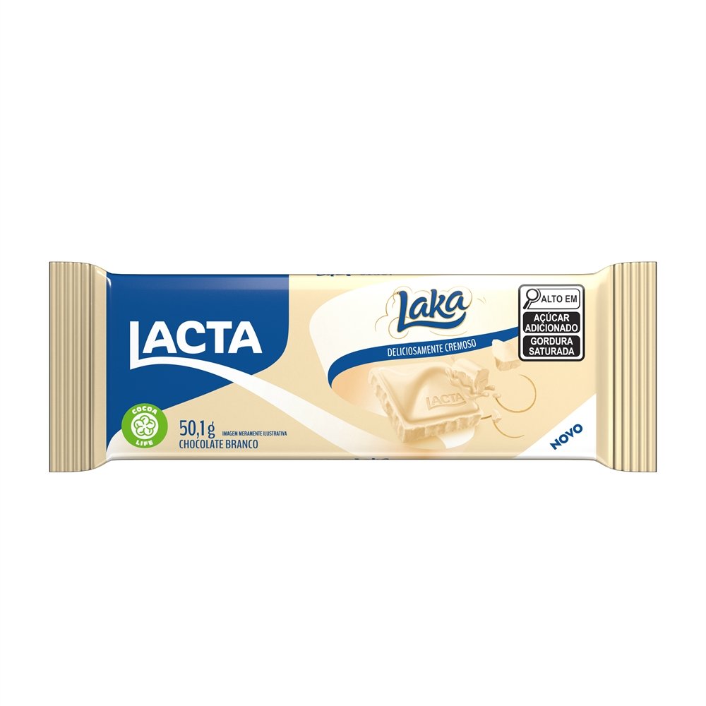 Chocolate Lacta Laka 50,1g - Embalagem com 21 Unidades