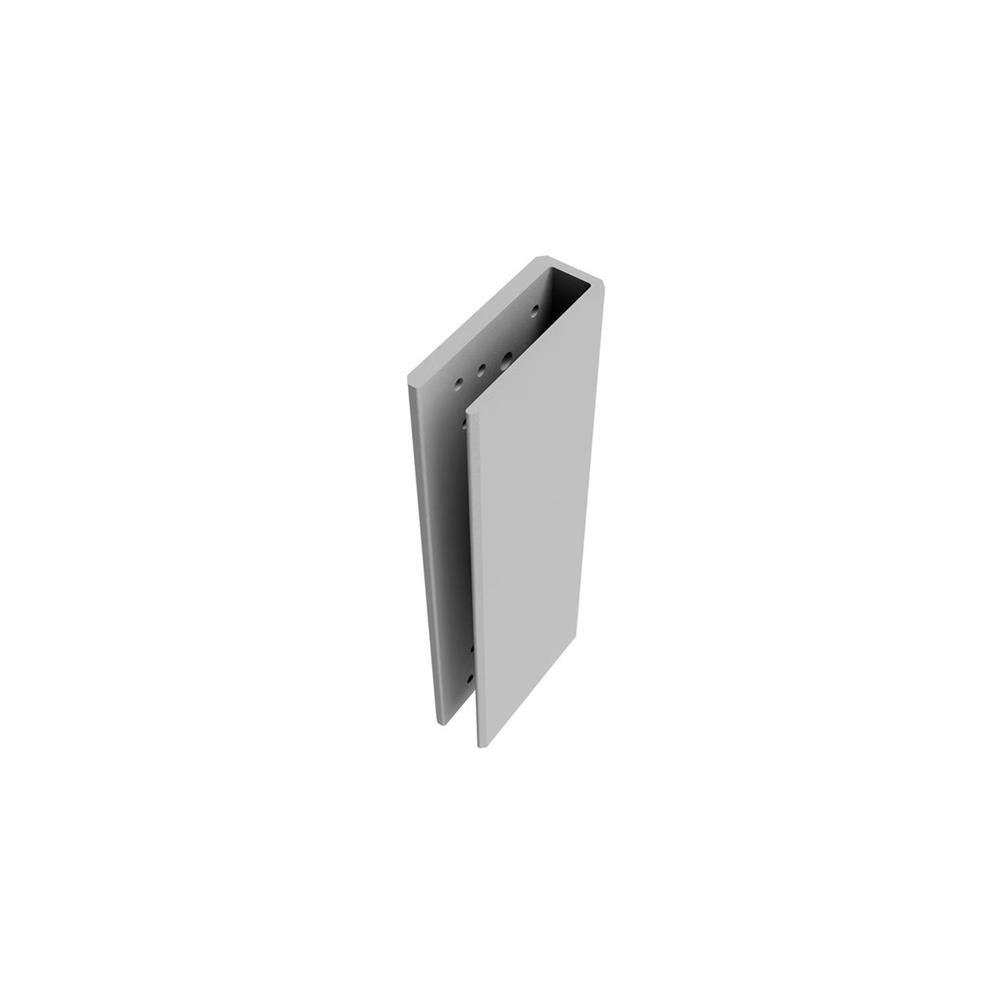 Suporte Fechadura AGL para Porta de Vidro, Eletroímã, Encaixe, Prata