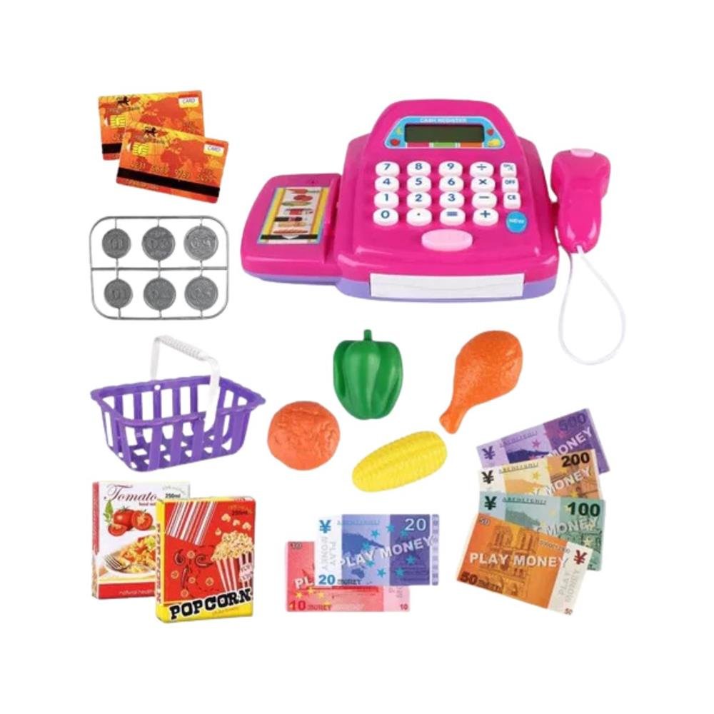 Caixa Registradora Glam Calculadora Well Kids Luz E Som Ref Wb5207