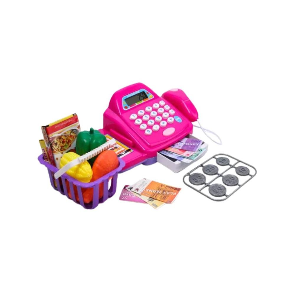 Caixa Registradora Glam Calculadora Well Kids Luz E Som Ref Wb5207