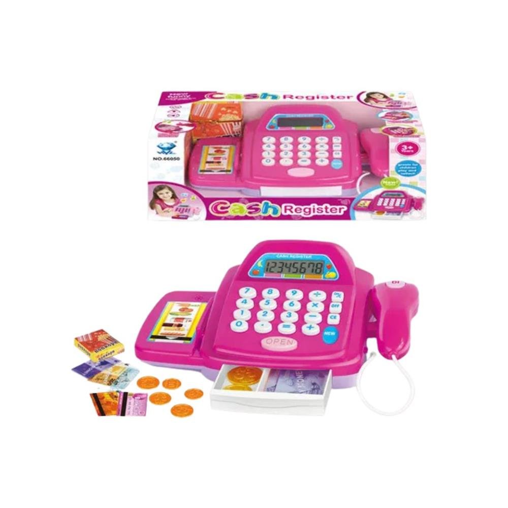 Caixa Registradora Glam Calculadora Well Kids Luz E Som Ref Wb5207