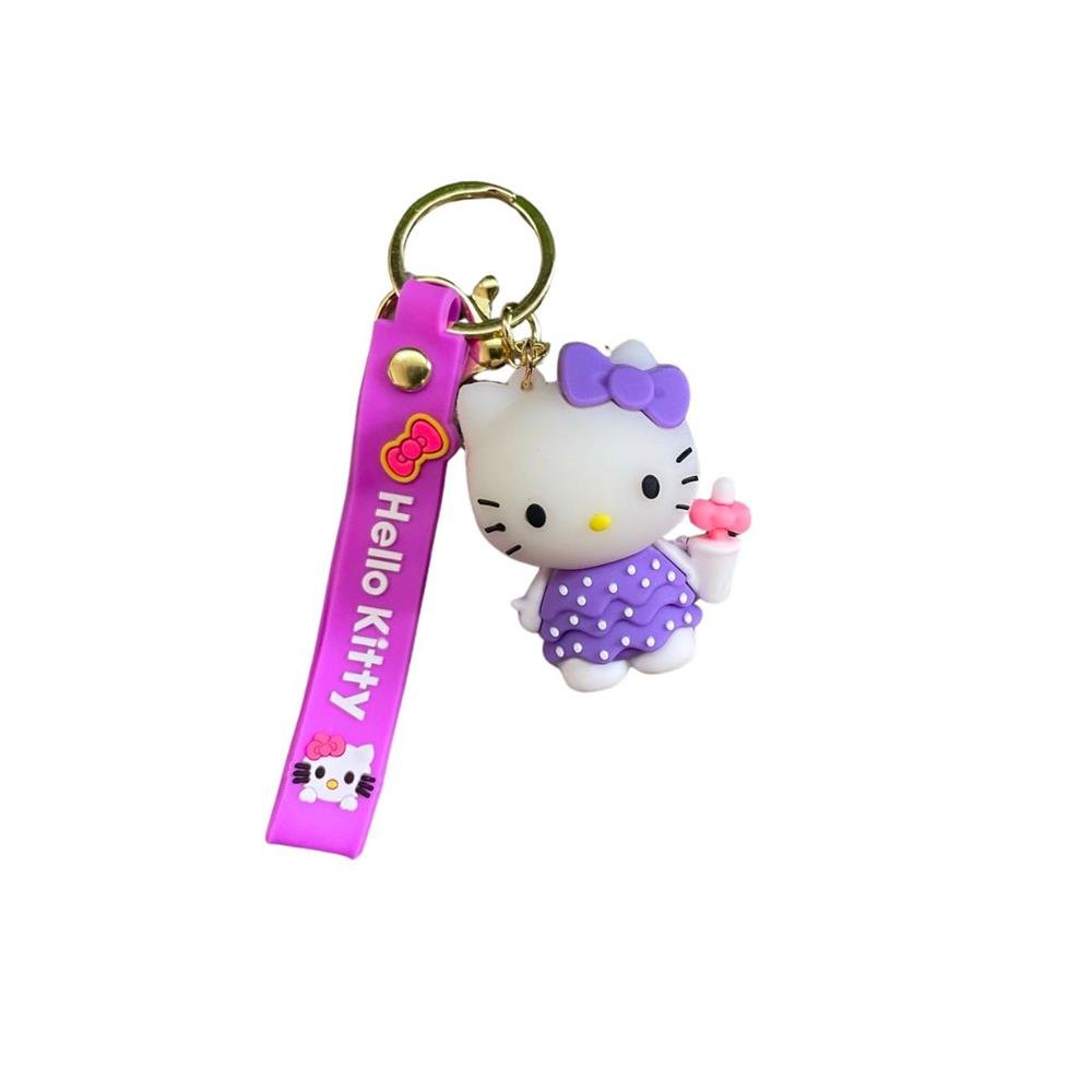 Chaveiro Divertido Hello Kitty Com 6 Unidades
