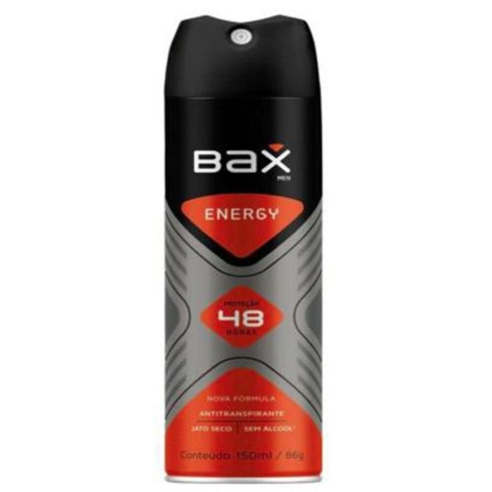 Desodorante Bax Energy Men 150ml Unidade (Caixa Master 12)