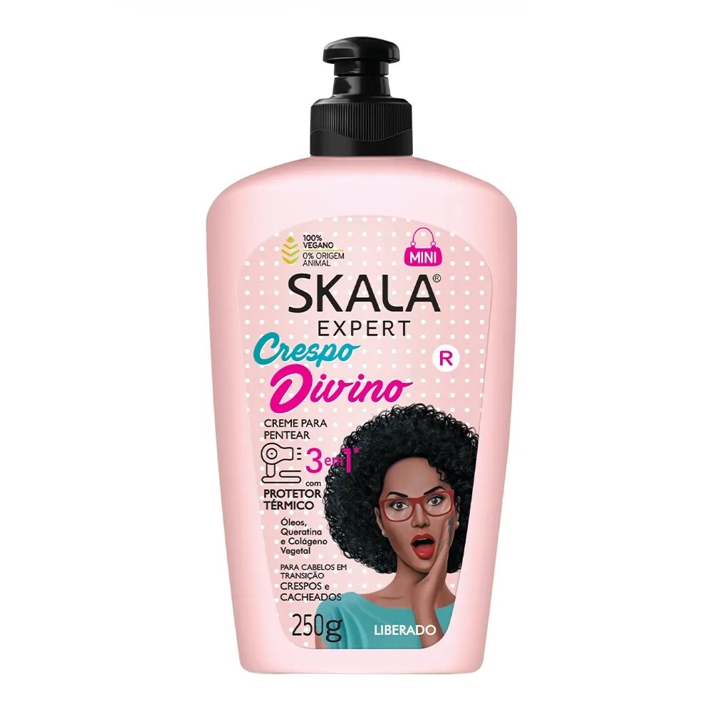 Creme de Pentear Skala Crespo Divino 250g - Embalagem com 2 Unidades