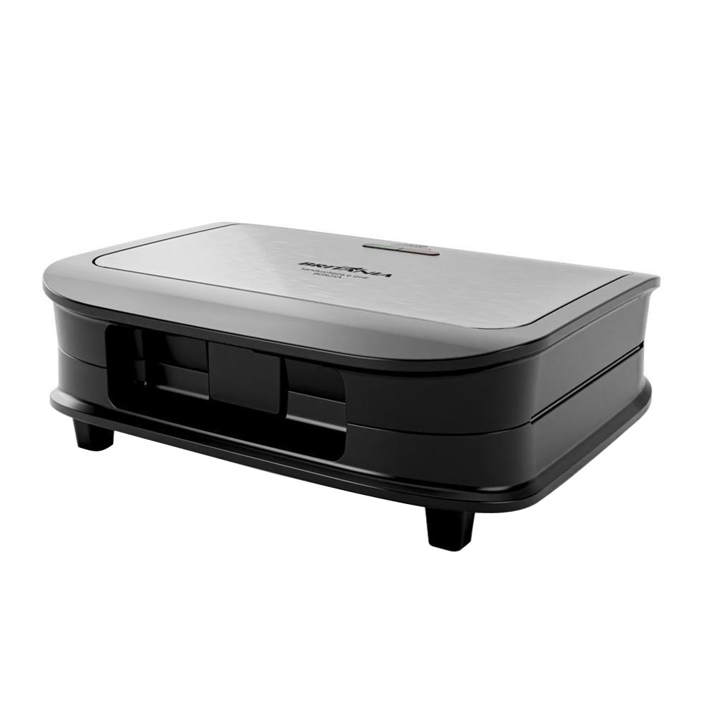 Sanduicheira/Grill Britânia BGR25A - 2 Em 1, 750W, Preto/Inox, 220V