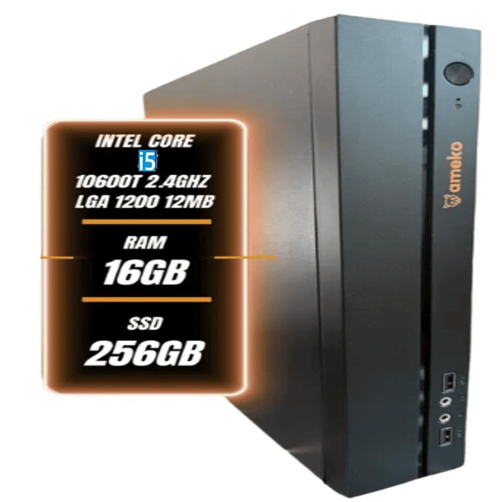 Computador Ameko Slim Processador Intel i5 10 geração 16gb 256ssd