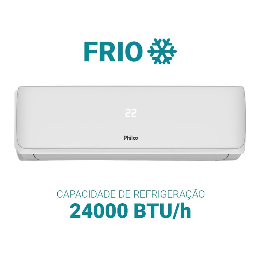 Ar Condicionado Split Hi Wall Philco 24000 BTU/h Frio PAC24FI ¿ 220 Volts