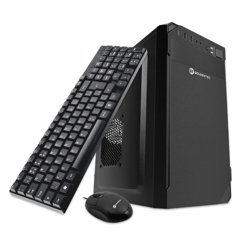 Computador Intel Core I3, 2G, 4GB, SSD 120, Teclado e Mouse Goldentec