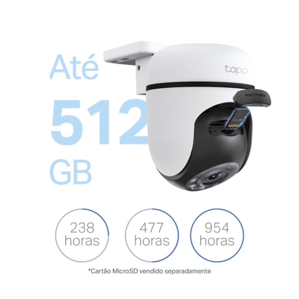 Câmera de Segurança Wi-Fi Externa 360º 1080p Full HD - TC40 (BR)
