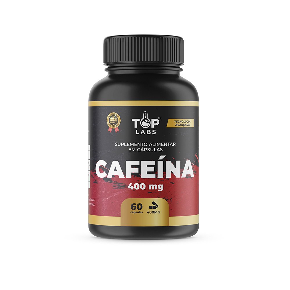 Cafeína Top Labs 60 Cápsulas 400mg
