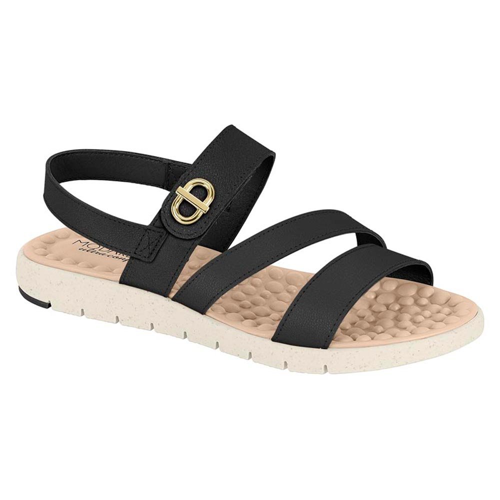 Sandalia Modare 7162.223.21736.15745 Preto 34-39 Com 12 Pares