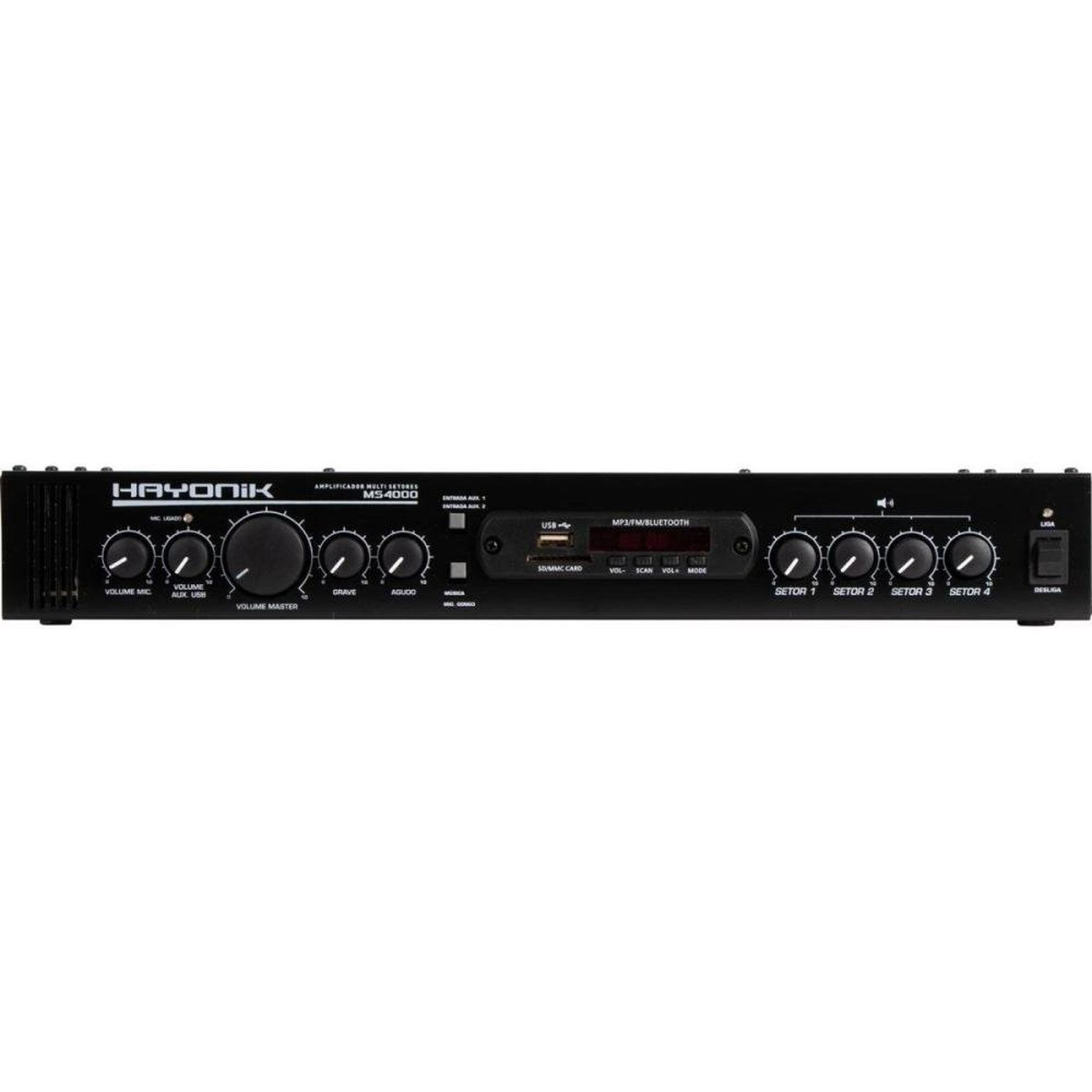 Amplificador Hayonik Ms4000 400W Rms Multisetores Un.Venda: Pc/1