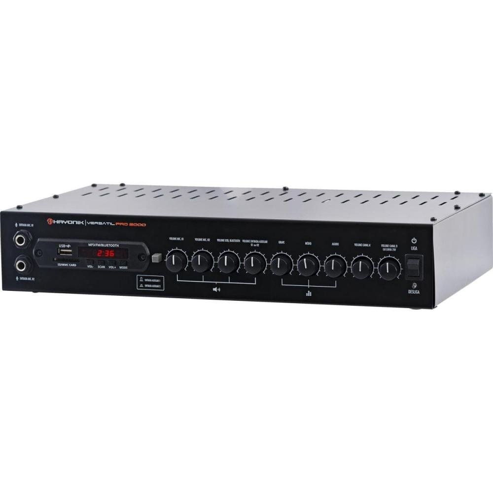 Amplificador Hayonik PRO2000 200W RMS Un.Venda: PC/1