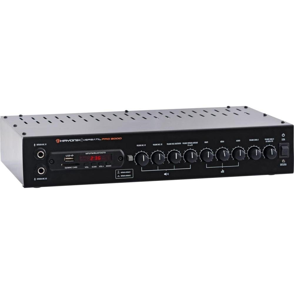 Amplificador Hayonik PRO2000 200W RMS Un.Venda: PC/1