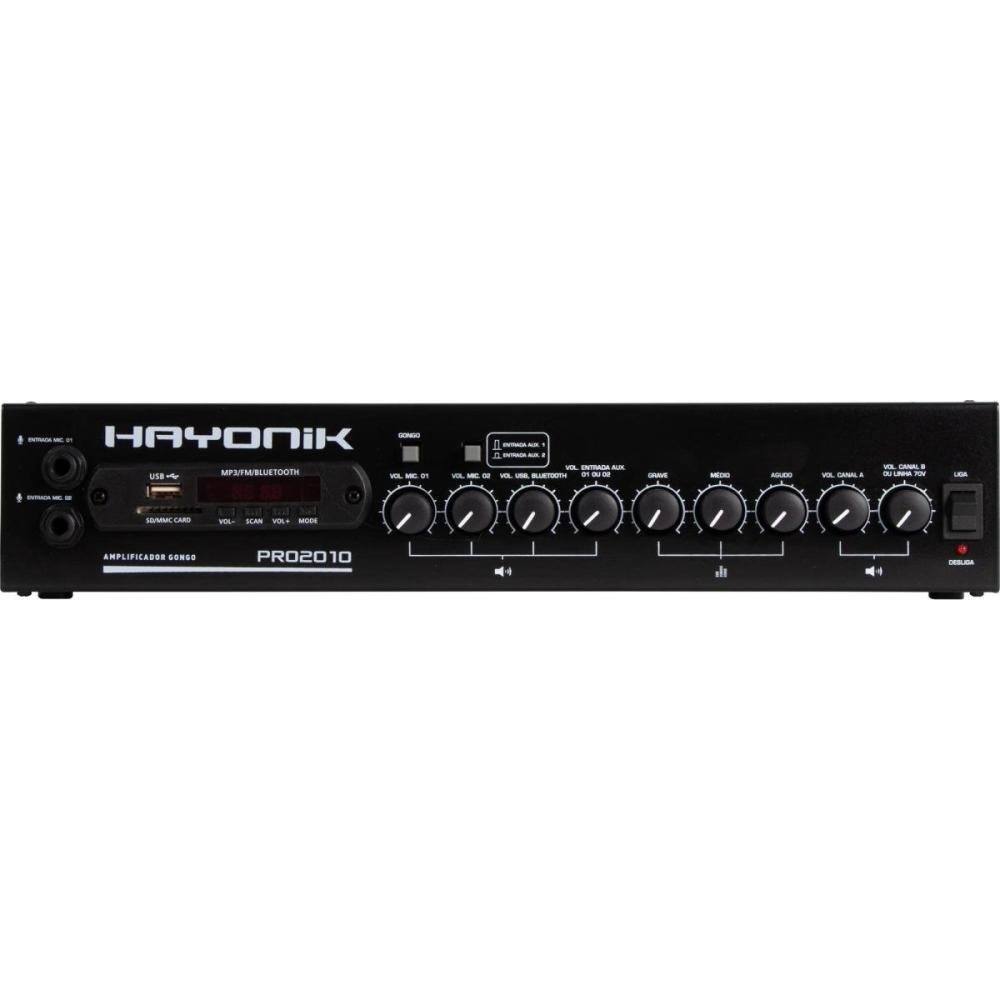 Amplificador Hayonik PRO2010 200W RMS Com Gongo Un.Venda: PC/1