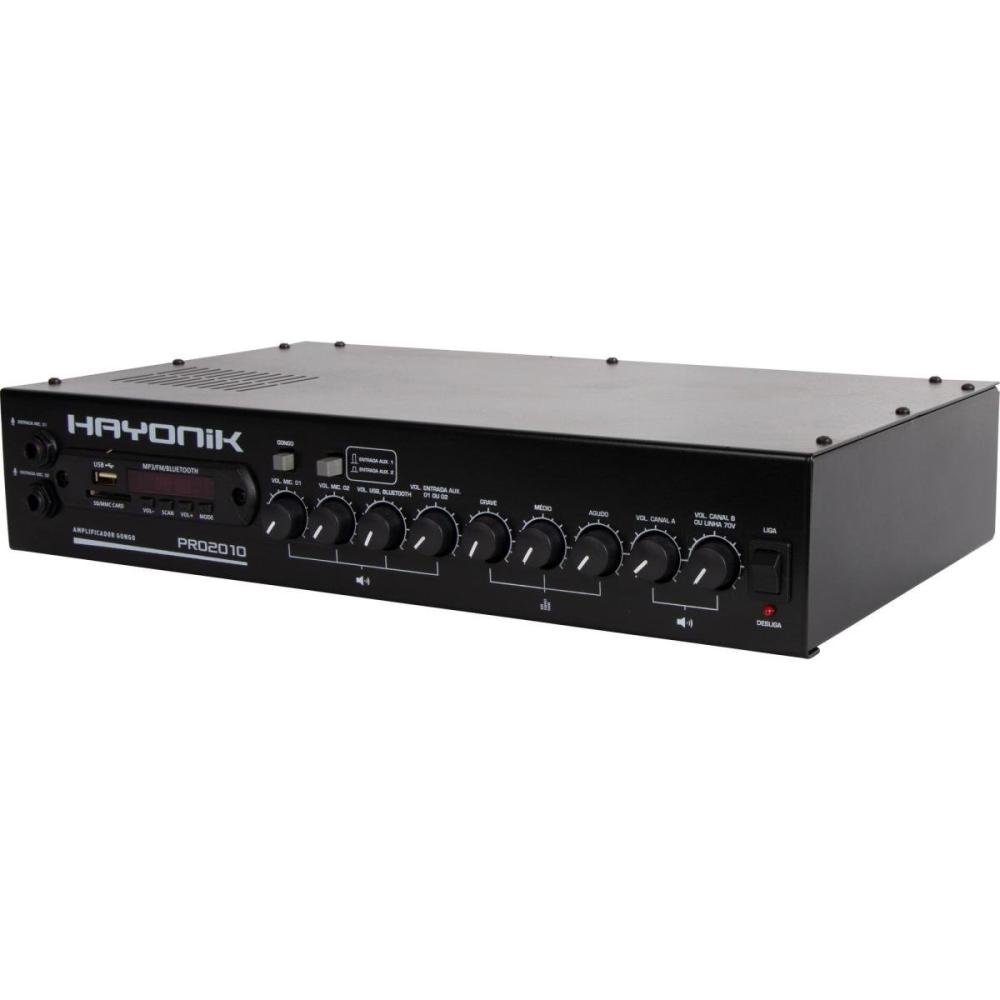 Amplificador Hayonik PRO2010 200W RMS Com Gongo Un.Venda: PC/1