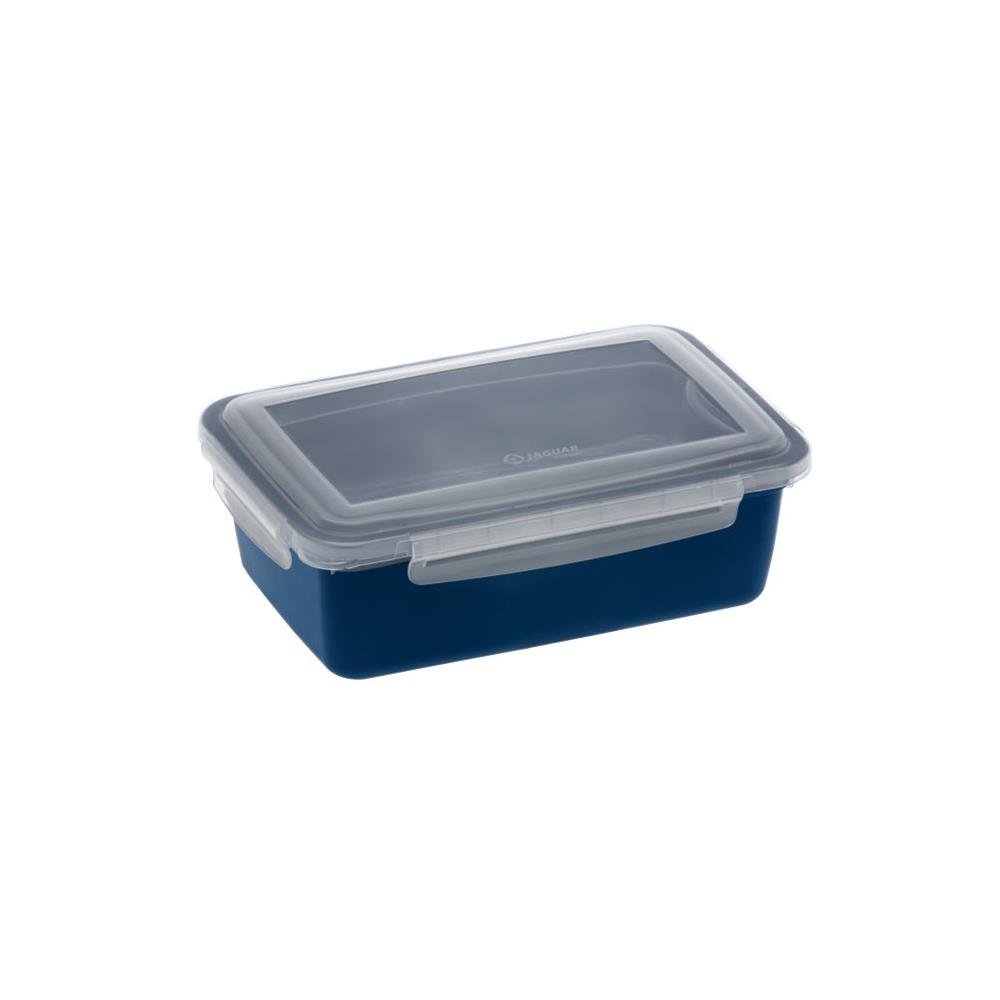 Pote Plástico Eazy Lock Retangular Baixo 1,1L Jaguar - Verde, Vinho, Azul