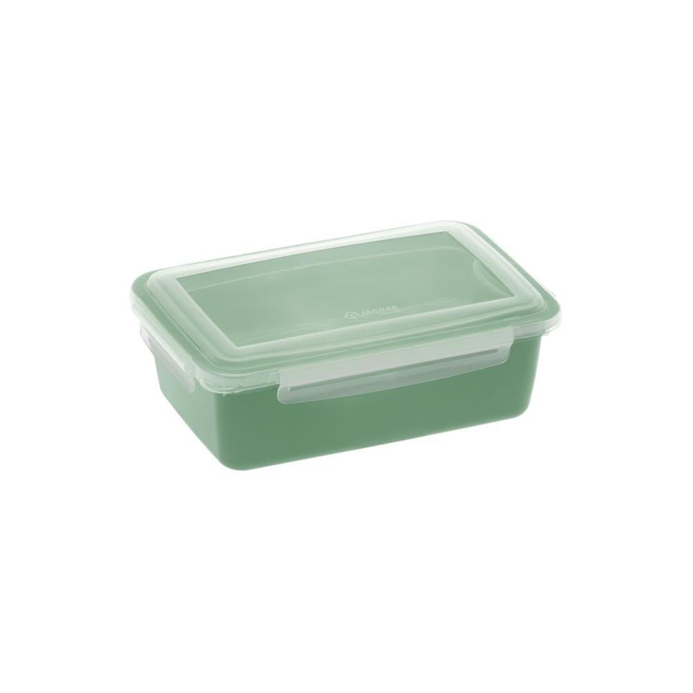Pote Plástico Eazy Lock Retangular Baixo 1,1L Jaguar - Verde, Vinho, Azul