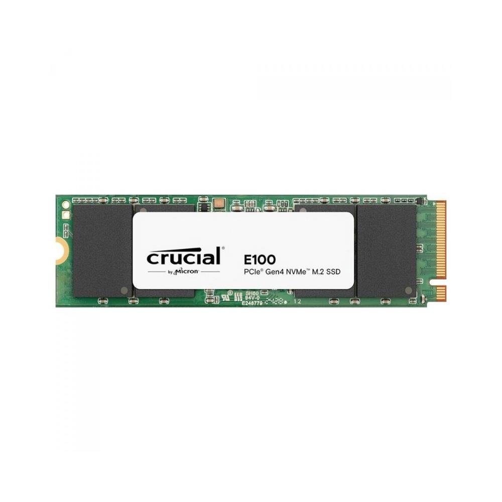 SSD Crucial E100, 1TB, M.2 2280, PCIe 4.0, NVMe, Leitura 5000MBs Gravação 4500MBs, CT1000E100SSD8