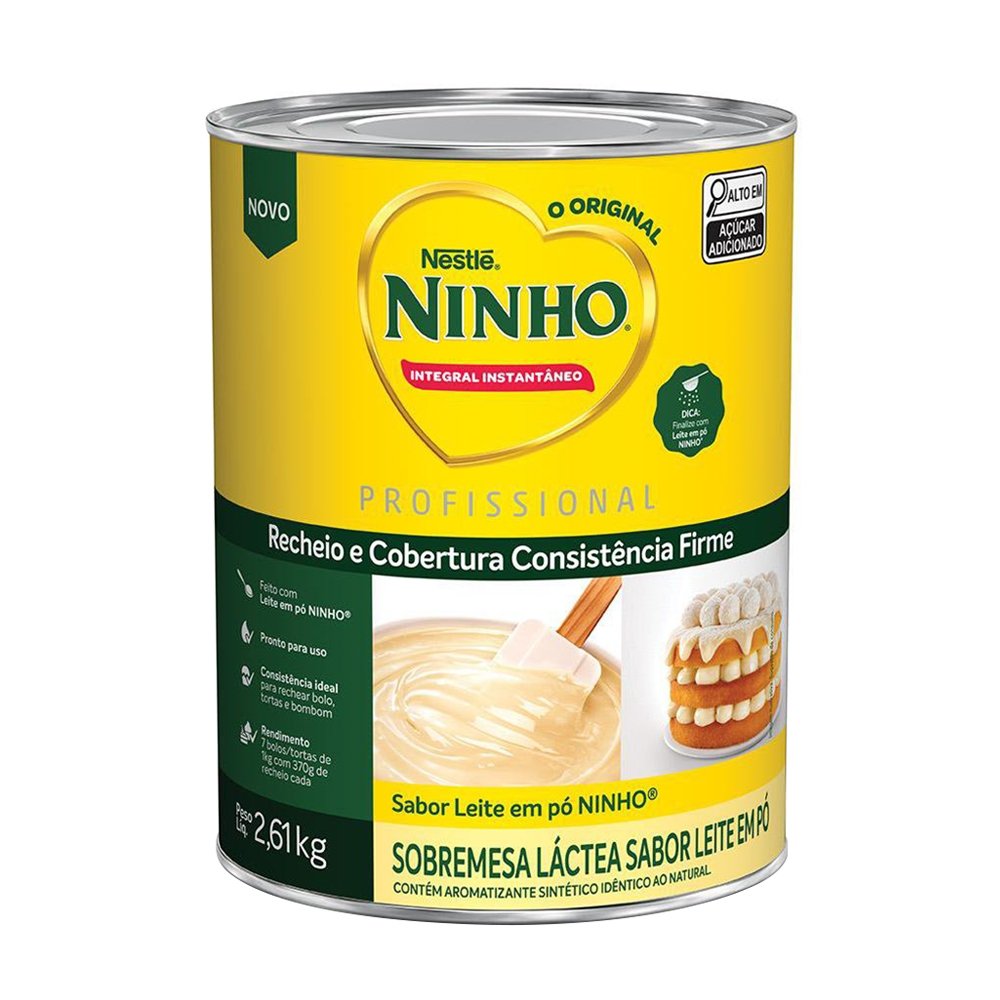 Ninho Nestlé para Recheio e Cobertura Lata 2,61Kg