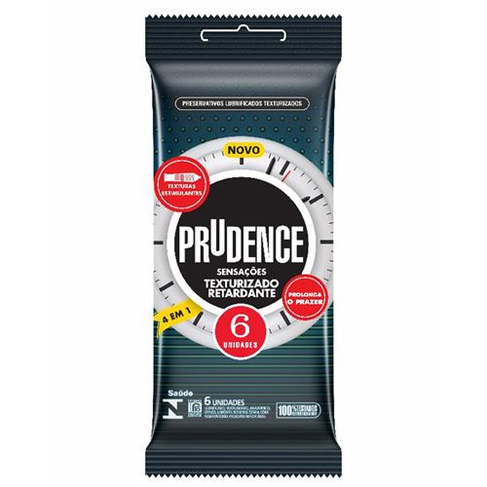 Preservativo Prudence Texturizado Retardante C/6