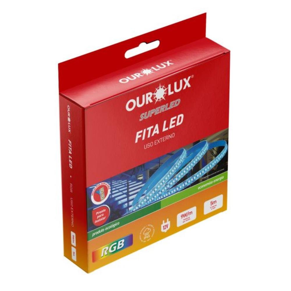 Fita Led 9w/M 12v 5m Ip65 Rgb