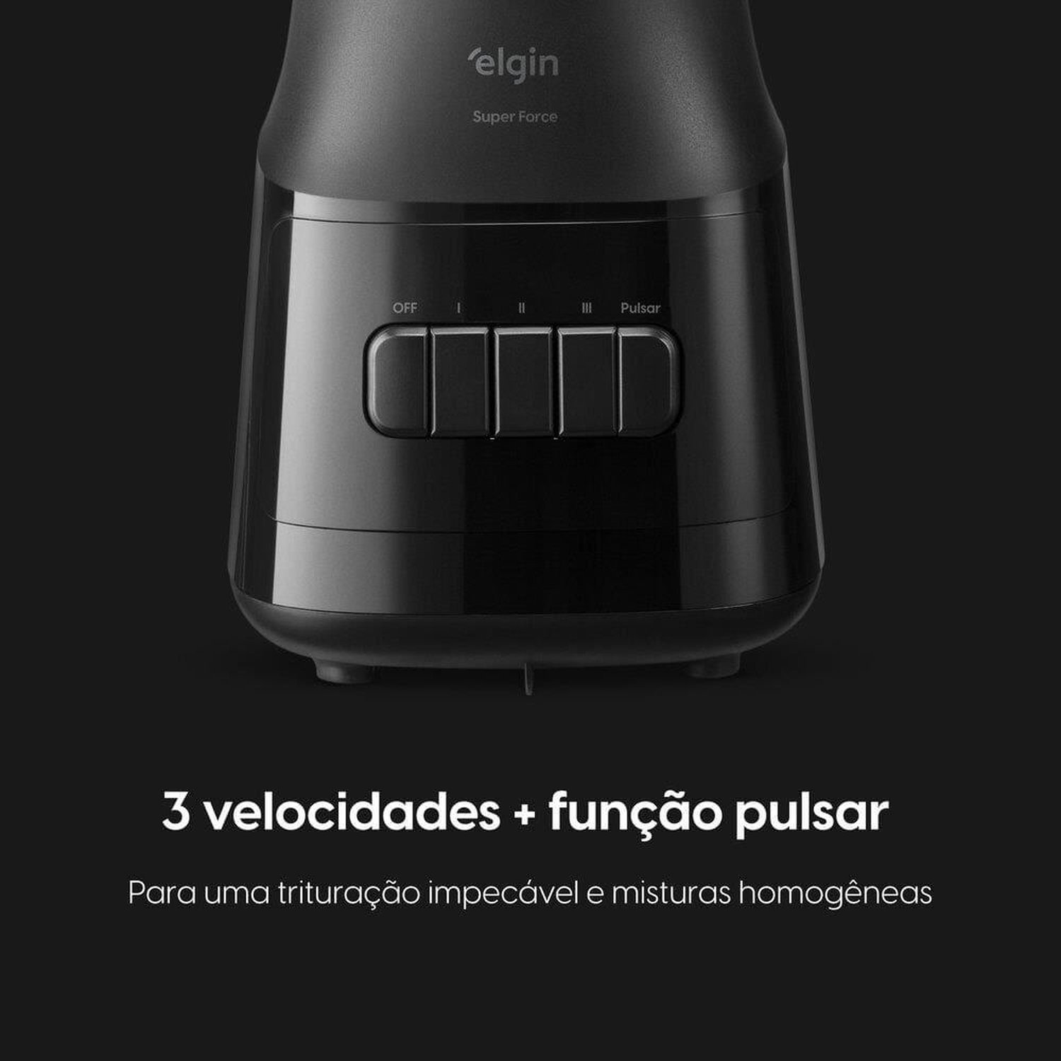 Liquidificador Elgin Super Force Com Jarra De Vidro 127V