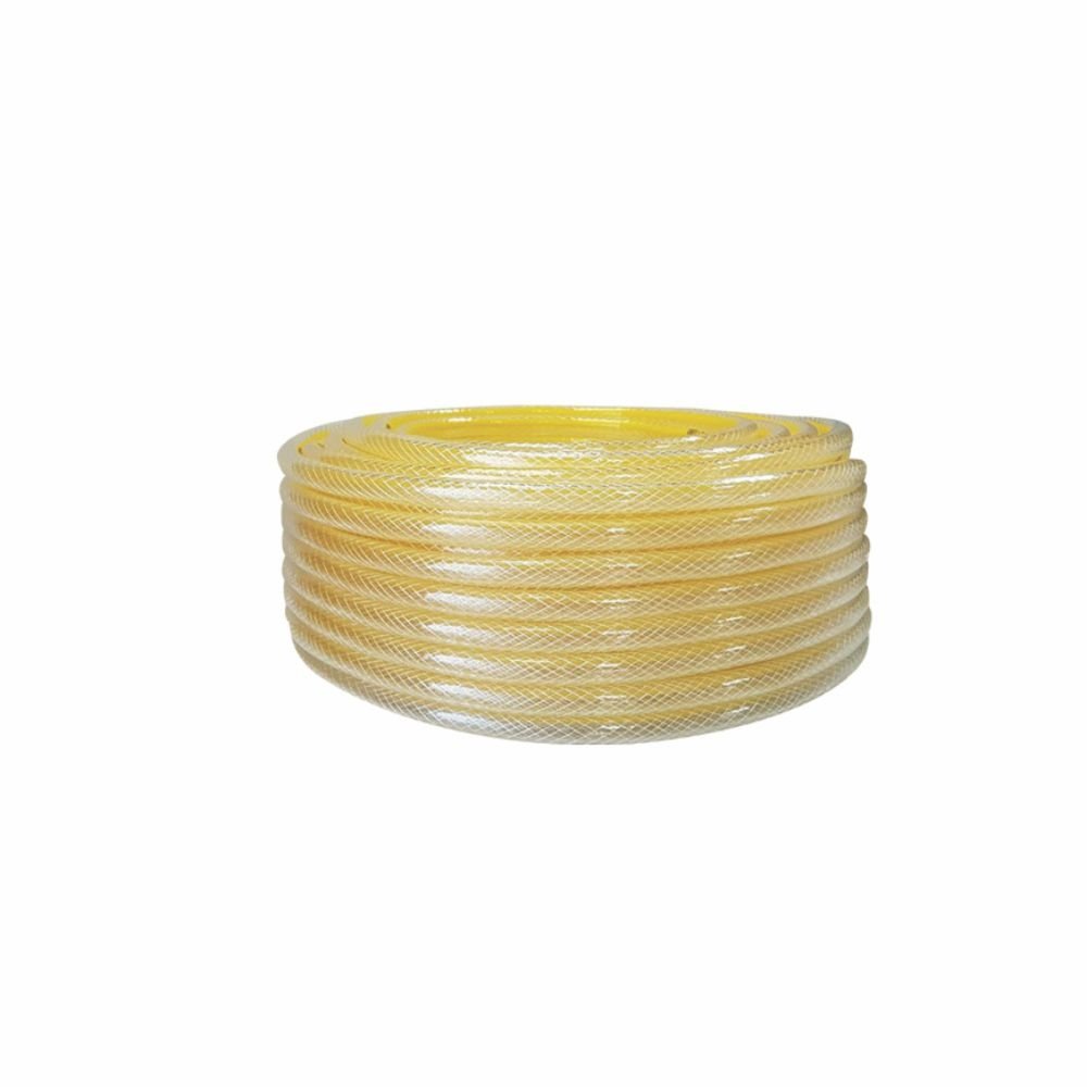 MANGUEIRA MULTI USO PRATIK TRANCADA CRISTAL FAIXA AMARELA 3/8X4,0MM 50M
