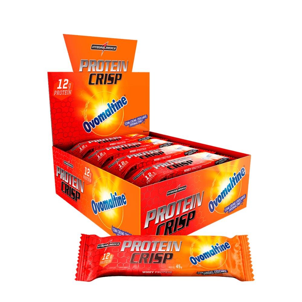 Barra Proteina Integralmedica Crisp Ovomaltine Com 12 Unidades