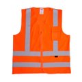 Colete de Alta Visibilidade - Refletivo Laranja 1 Bolso com Ziper - Vicsa - Tam G