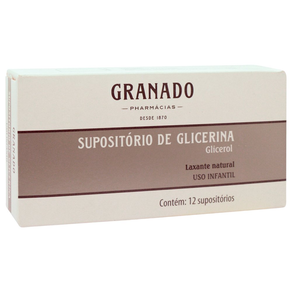 Supositorio De Glicerina Granado Infantil Com 12