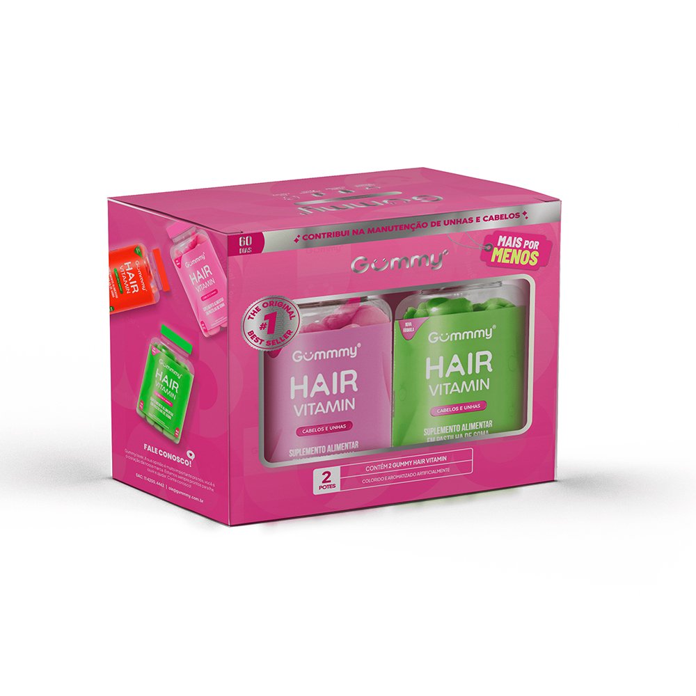 Gummy Hair Pack Maca Verde + Tutti Frutti 360G