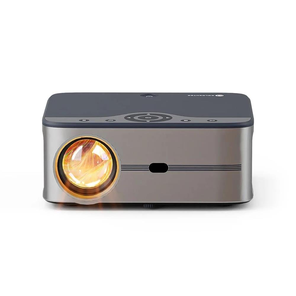 Kit Projetor 7000 Lumens com Tela de Projecao Eletrica 200x150 127V e Suporte Universal