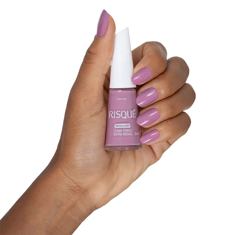 Esmalte Risqué Clima Tenso Entre Rosas Cremoso Avulso 8ml