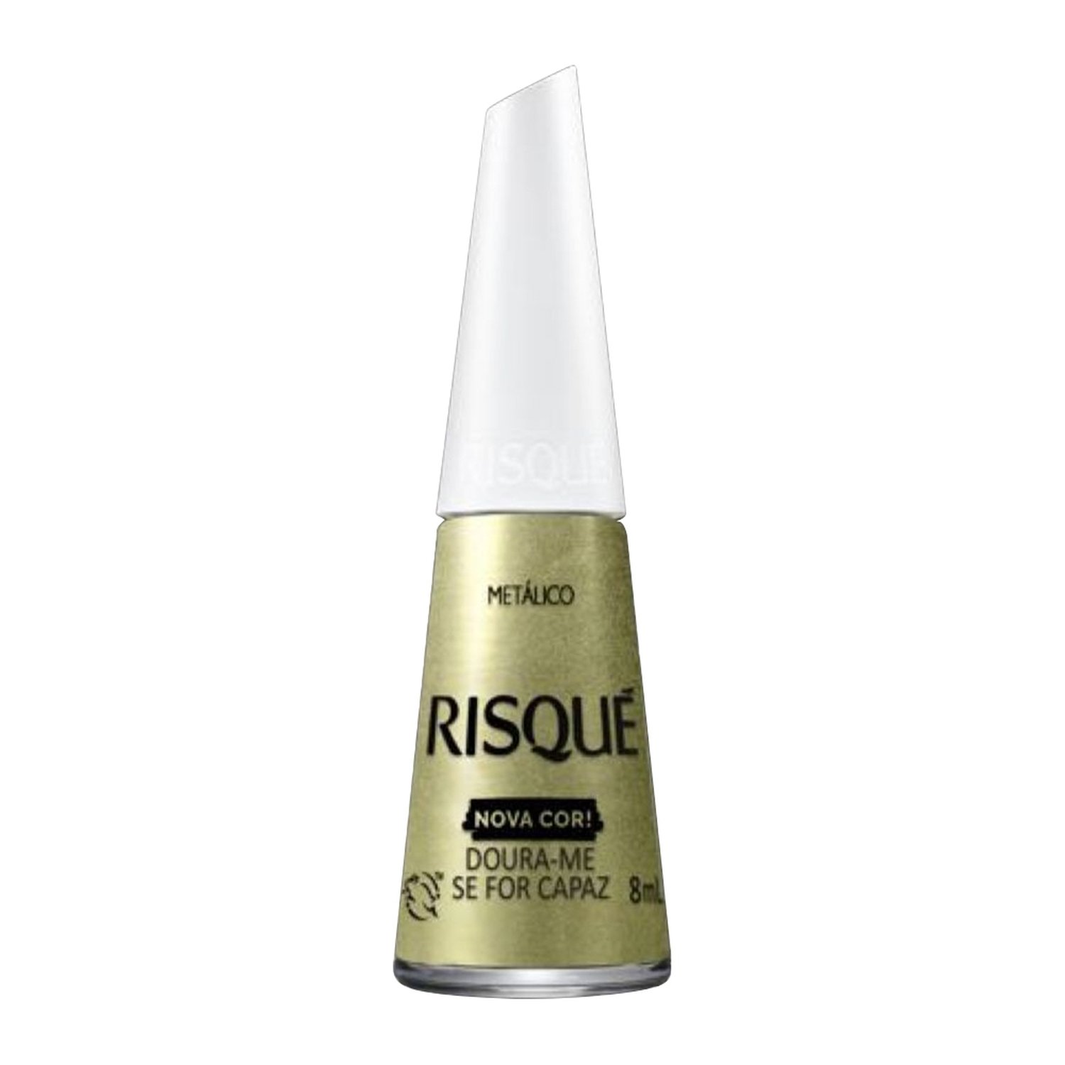 Esmalte Risqué Metálico Doura-me se for Capaz Avulso 8ml