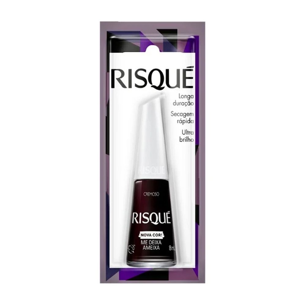 Esmalte Risqué Me Deixa Ameixa Cremoso Blister 8ml